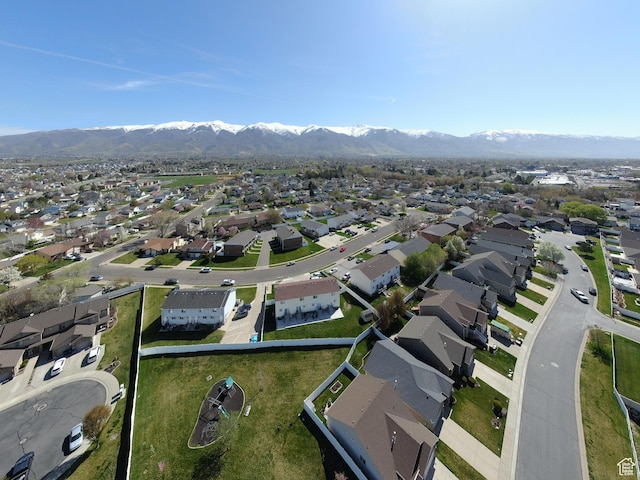 742 N Stonne Ln, Kaysville, UT 84037 - aerial overview of property's location featuring a mountainous background and nearby suburban area