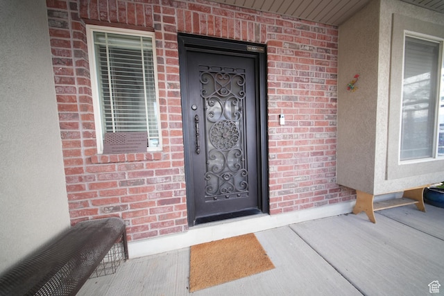 742 N Stonne Ln, Kaysville, UT 84037 - view of exterior entry with brick siding