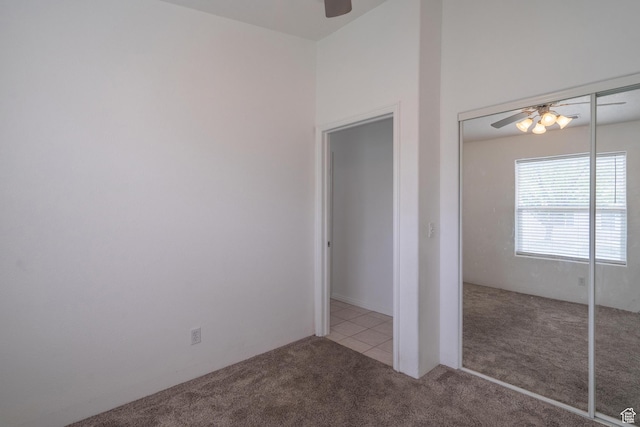 2163 W 127 S, Hurricane, UT 84737 - unfurnished bedroom with carpet floors, a closet, and ceiling fan