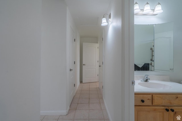 2163 W 127 S, Hurricane, UT 84737 - bathroom featuring tile patterned floors, vanity, and baseboards