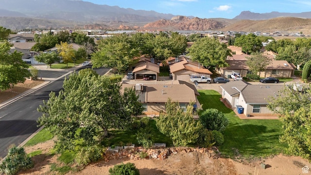 2163 W 127 S, Hurricane, UT 84737 - birds eye view of property with a residential view and a mountain view