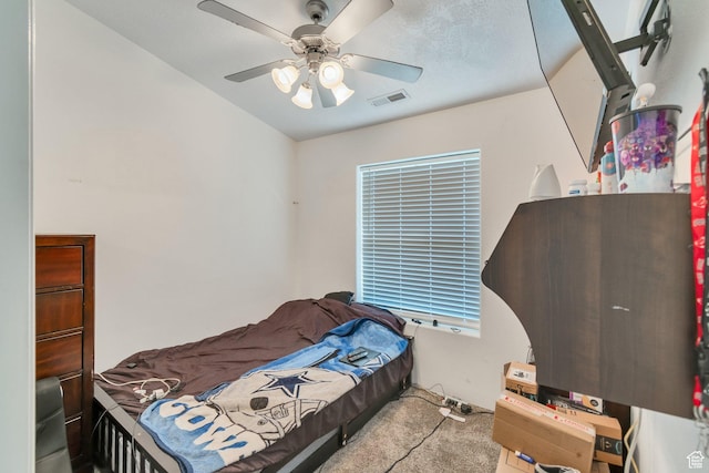 2163 W 127 S, Hurricane, UT 84737 - bedroom with visible vents, ceiling fan, and carpet
