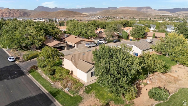 2163 W 127 S, Hurricane, UT 84737 - birds eye view of property with a residential view and a mountain view