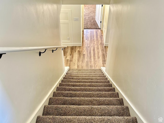 640 S 100 E, Mantua, UT 84324 - stairs featuring wood finished floors and baseboards