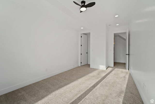 603 N Darwin St E Unit 10, Salt Lake City, UT 84103 - unfurnished bedroom with recessed lighting, baseboards, and light carpet