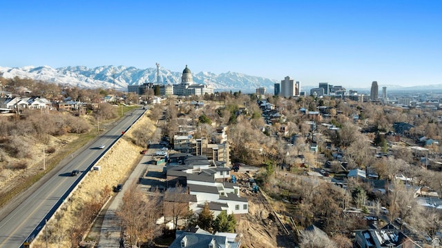 603 N Darwin St E Unit 10, Salt Lake City, UT 84103 - birds eye view of property featuring a mountain view and a city view