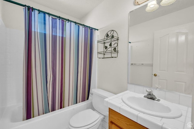 976 N Quail Ridge Dr, Washington, UT 84780 - full bathroom with toilet, vanity, and shower / bath combination with curtain