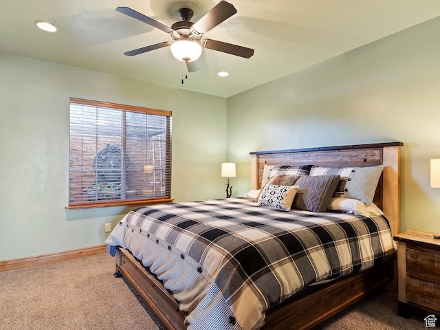 946 S Meadow Lark Ln E, Huntsville, UT 84317 - carpeted bedroom featuring baseboards and a ceiling fan