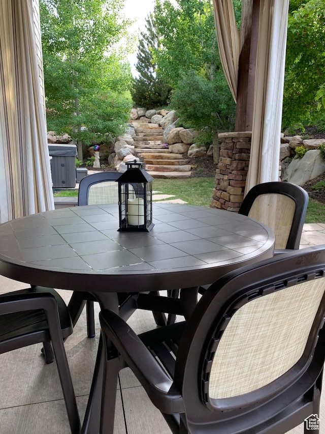 946 S Meadow Lark Ln E, Huntsville, UT 84317 - view of patio / terrace featuring outdoor dining area