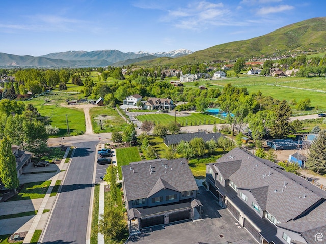1127 N 520 W Unit 40, Midway, UT 84049 - aerial view of residential area with a mountain backdrop