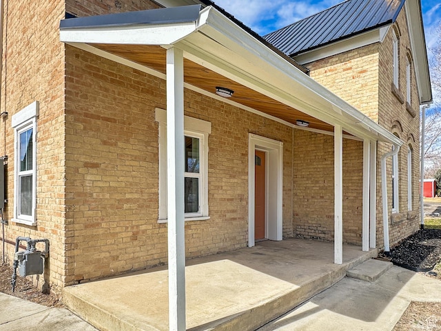 120 S 200 E, Castle Dale, UT 84513 - exterior space featuring brick siding and covered porch