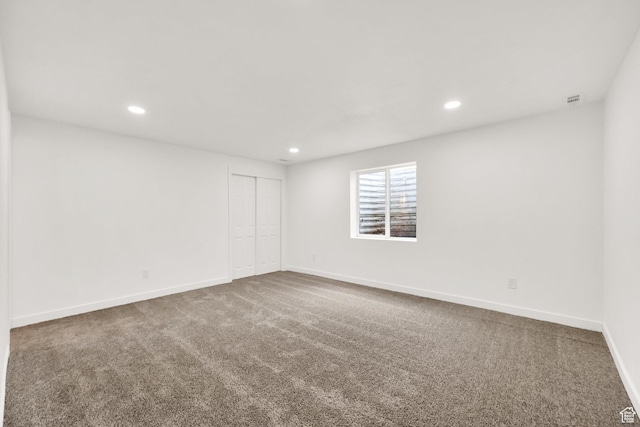 7898 N Tinamous Rd, Eagle Mountain, UT 84005 - unfurnished room featuring recessed lighting, carpet, and baseboards