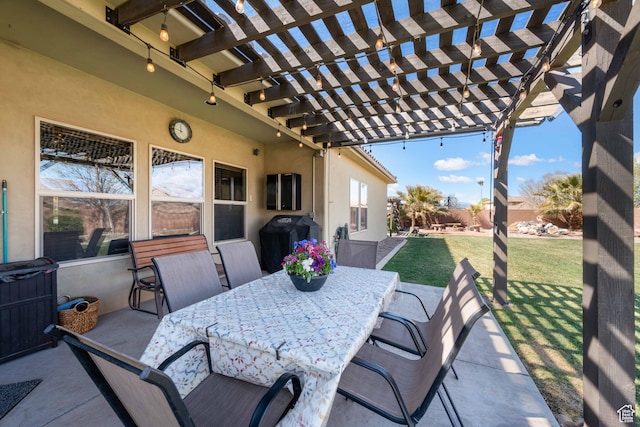 265 E Kimball Ct, Washington, UT 84780 - view of patio with outdoor dining space and a pergola