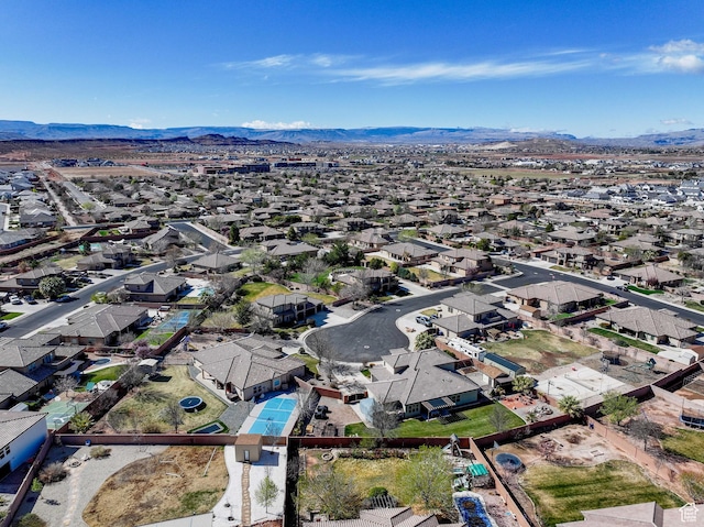 265 E Kimball Ct, Washington, UT 84780 - birds eye view of property with a mountain view and a residential view