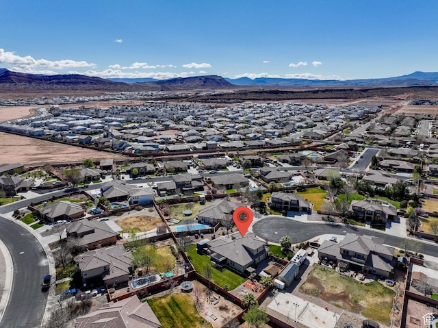 265 E Kimball Ct, Washington, UT 84780 - bird's eye view featuring a residential view and a mountain view
