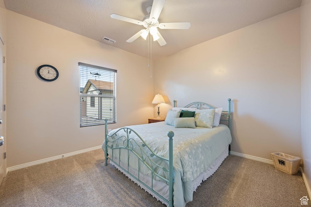 265 E Kimball Ct, Washington, UT 84780 - carpeted bedroom with visible vents, baseboards, and a ceiling fan