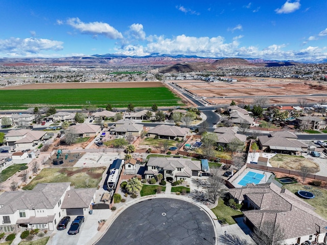 265 E Kimball Ct, Washington, UT 84780 - aerial view with a mountain view and a residential view