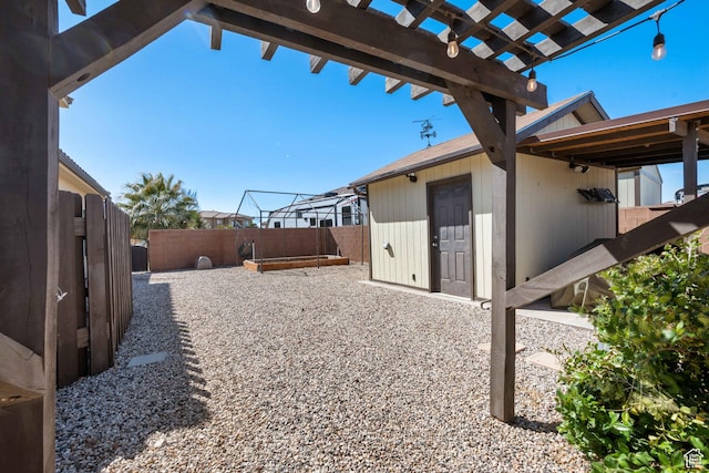 265 E Kimball Ct, Washington, UT 84780 - view of yard with a patio, a fenced backyard, and a pergola