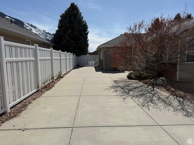 exterior space featuring fence