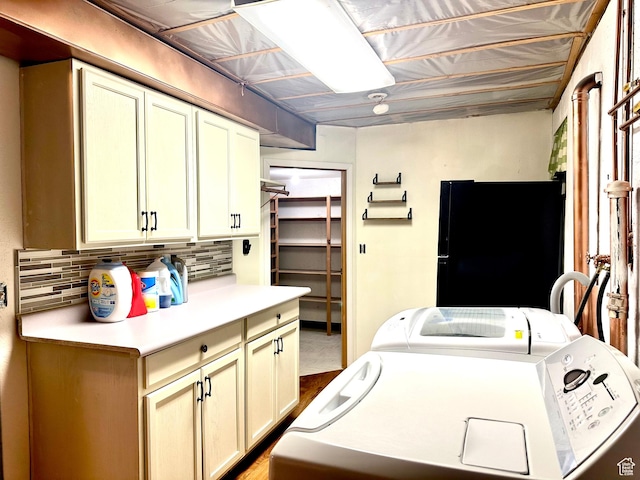 384 S 350 W, Vernal, UT 84078 - laundry area featuring cabinet space and washer and clothes dryer