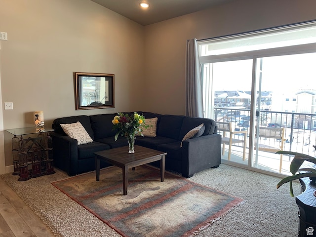 1128 S 820 E Unit 7304, Heber City, UT 84032 - living room featuring a wealth of natural light, recessed lighting, and wood finished floors