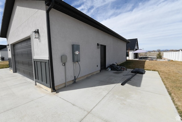 306 W 450 S, Ephraim, UT 84627 - view of side of home featuring stucco siding and a patio