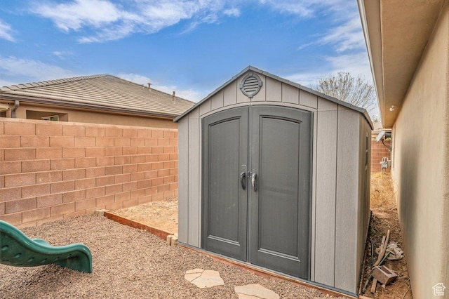 3231 S 300 W, Washington, UT 84780 - view of shed with a fenced backyard