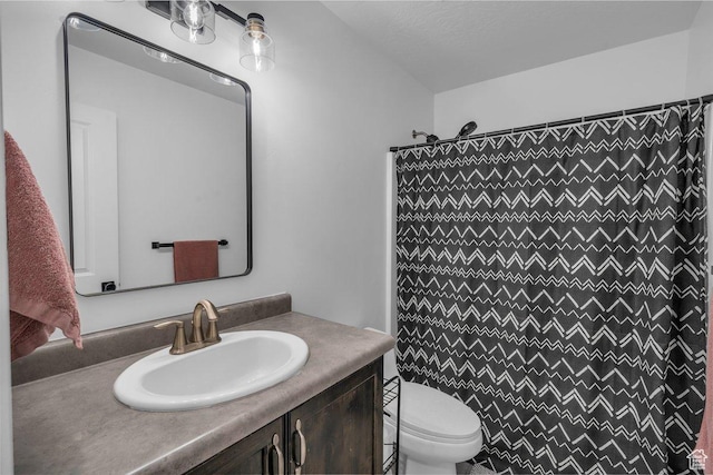 3231 S 300 W, Washington, UT 84780 - bathroom with toilet, vanity, and a shower with curtain