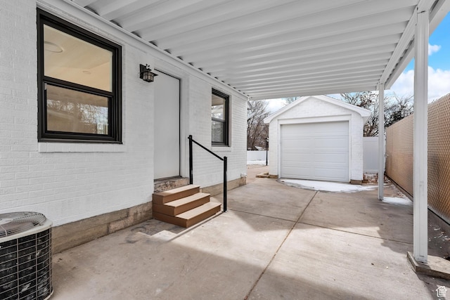 130 E 200 S, Provo, UT 84606 - view of patio with an outbuilding, fence, central AC, and entry steps