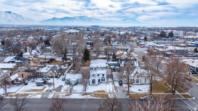 130 E 200 S, Provo, UT 84606 - snowy aerial view featuring a residential view and a mountain view
