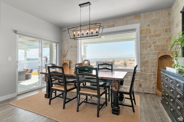 134 E Marciano Way, Grantsville, UT 84029 - dining area featuring a chandelier and wood-type flooring