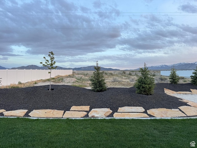 134 E Marciano Way, Grantsville, UT 84029 - view of yard with a mountain view and fence