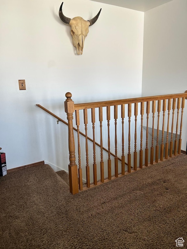 2602 W 1800 S, West Haven, UT 84401 - stairs with baseboards and carpet floors