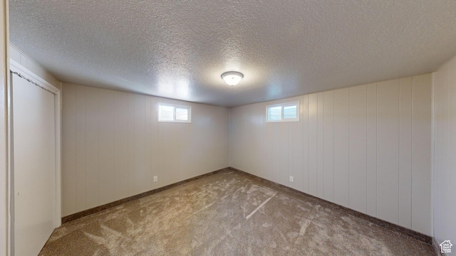 1207 S 600 W, Preston, ID 83263 - basement featuring healthy amount of natural light, carpet, and a textured ceiling