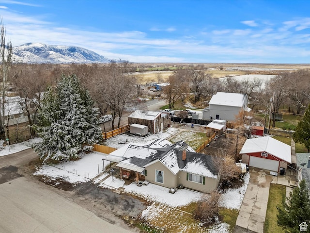 3911 W 2250 N, Corinne, UT 84307 - snowy aerial view with a mountain view