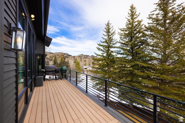 4673 Nelson Ct, Park City, UT 84098 - wooden terrace with area for grilling