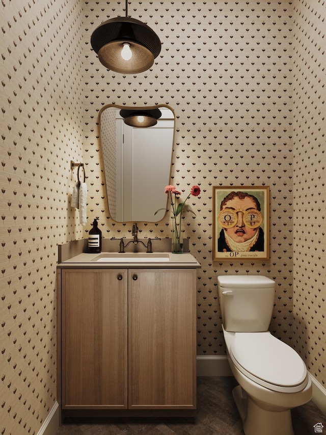 387 S 7900th St E Unit 13, Huntsville, UT 84317 - half bathroom featuring vanity and wallpapered walls