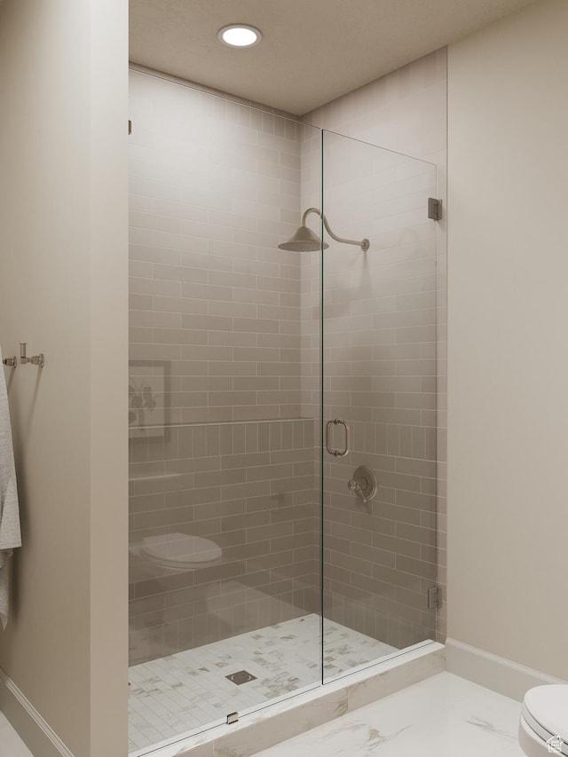 439 S 7900 E Unit 11, Huntsville, UT 84317 - bathroom featuring a shower stall and recessed lighting