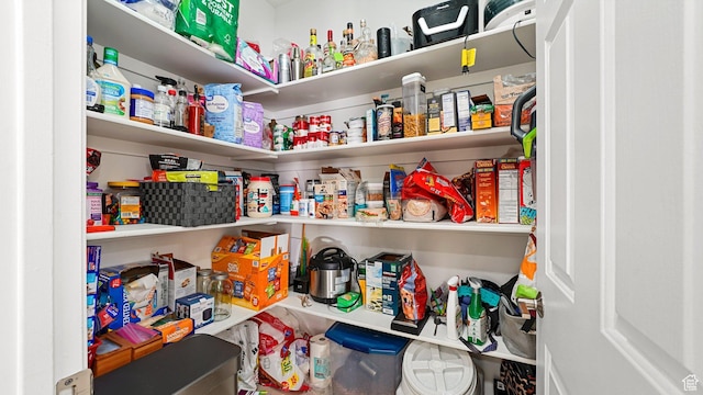 view of storage area