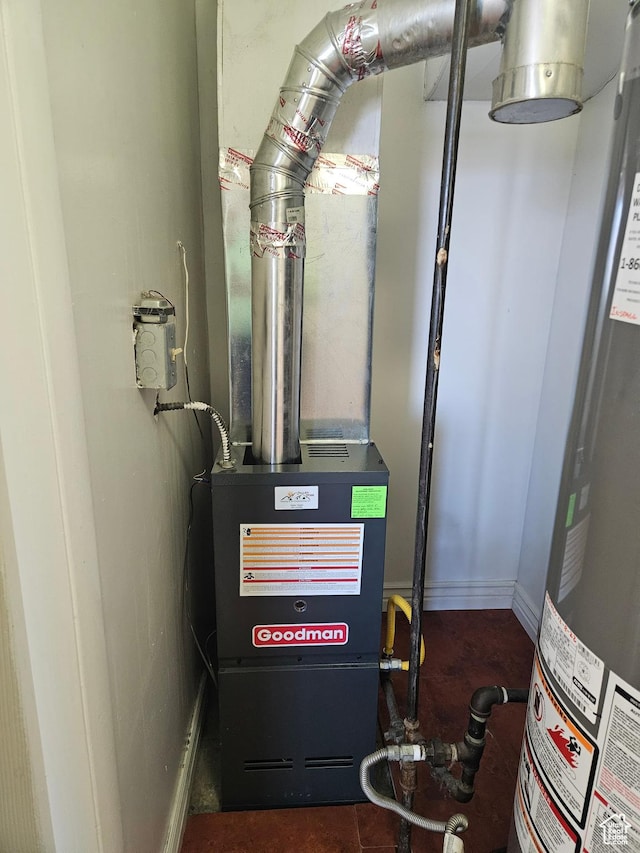 3673 S 2200 W Unit 15, West Valley City, UT 84119 - utility room featuring heating unit and water heater