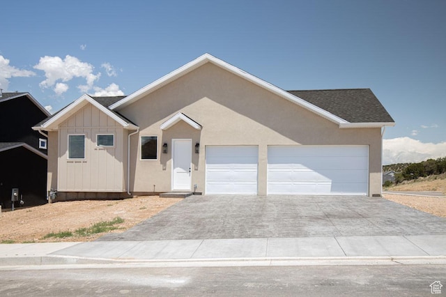 502 S Foundation Trl, Cedar City, UT 84720 - ranch-style house featuring a garage, driveway, and board and batten siding