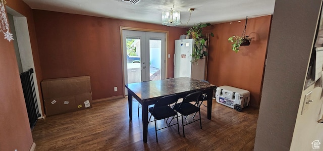 1433 W 2060 N, Helper, UT 84526 - dining room with a chandelier, wood finished floors, and french doors