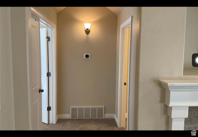 2843 W Pine Cone Ln N, Lehi, UT 84043 - corridor with baseboards, visible vents, and carpet floors