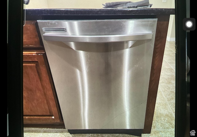 2843 W Pine Cone Ln N, Lehi, UT 84043 - interior details featuring dark brown cabinetry and dishwasher