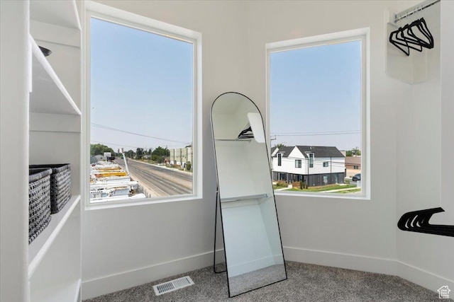 971 W 1700 S Unit 114, Salt Lake City, UT 84104 - interior space featuring visible vents, carpet flooring, and baseboards