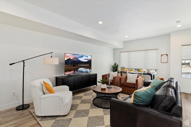 971 W 1700 S Unit 114, Salt Lake City, UT 84104 - living area featuring recessed lighting, baseboards, and light wood-style flooring