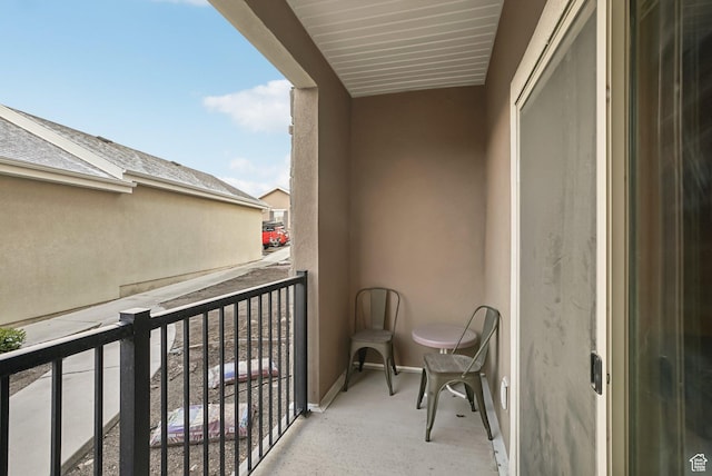 view of balcony
