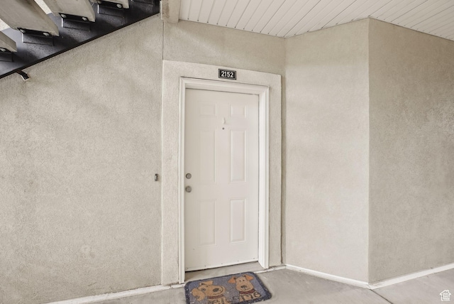 view of entrance to property