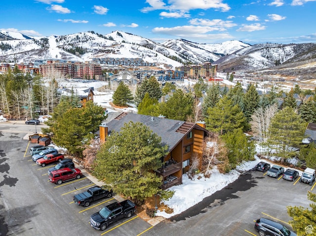 2025 Canyons Resort Dr Unit R8, Park City, UT 84060 - snowy aerial view featuring a mountain view