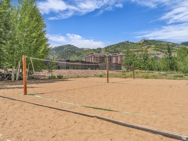 2025 Canyons Resort Dr Unit R8, Park City, UT 84060 - view of property's community featuring volleyball court and a mountain view